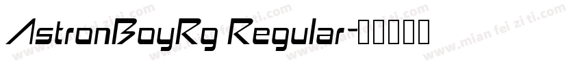 AstronBoyRg Regular字体转换